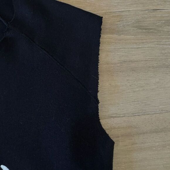 Peaches Merrill Nisker Black Graphic Shirt Size Large Cutoff Raw Punk Erotic - Picture 3 of 5